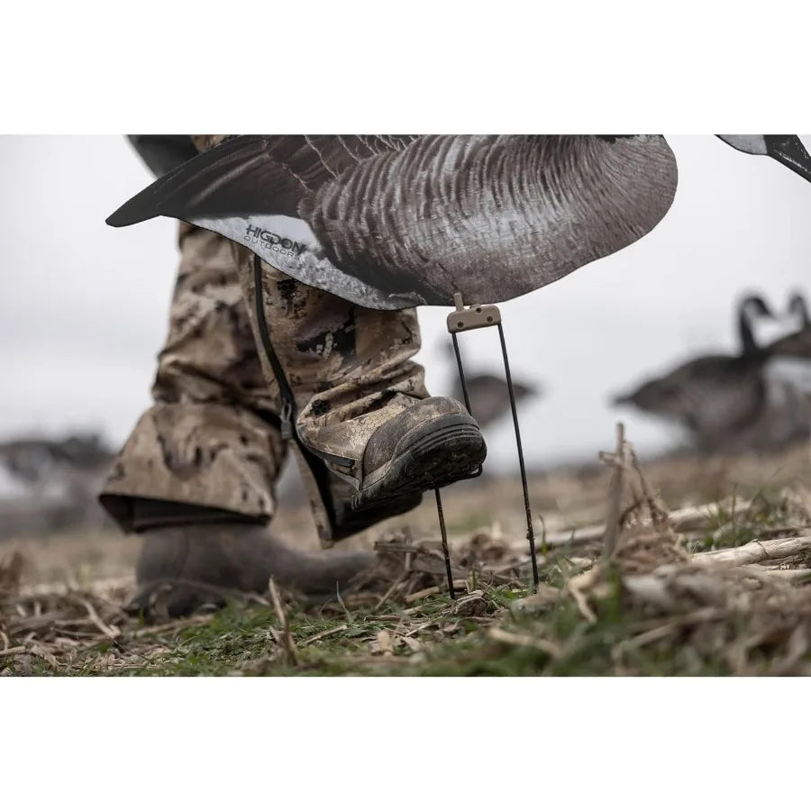Higdon Outdoors Flats Canada Goose Silhouette Decoys for Waterfowl Hunting Weather Resistant Goose Decoys with Easy Carry Stake